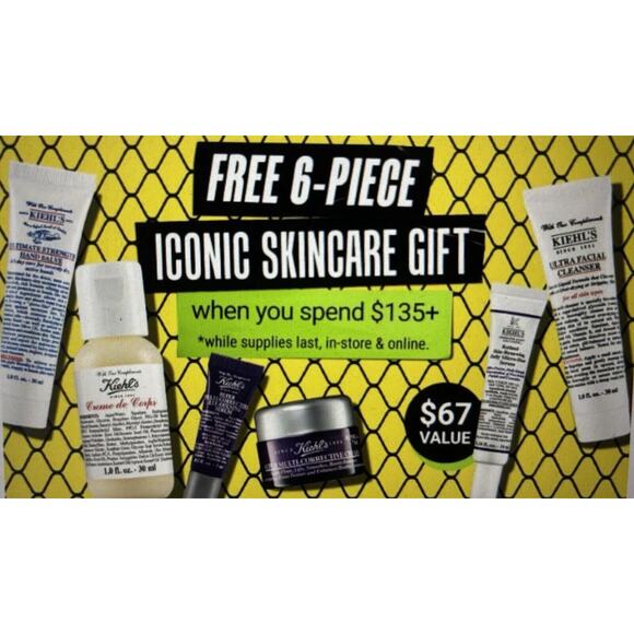 BRAND NEW KIEHL'S ICONIC SKINCARE GIFT SET 5pc TRAVEL SIZE - Picture 4 of 4